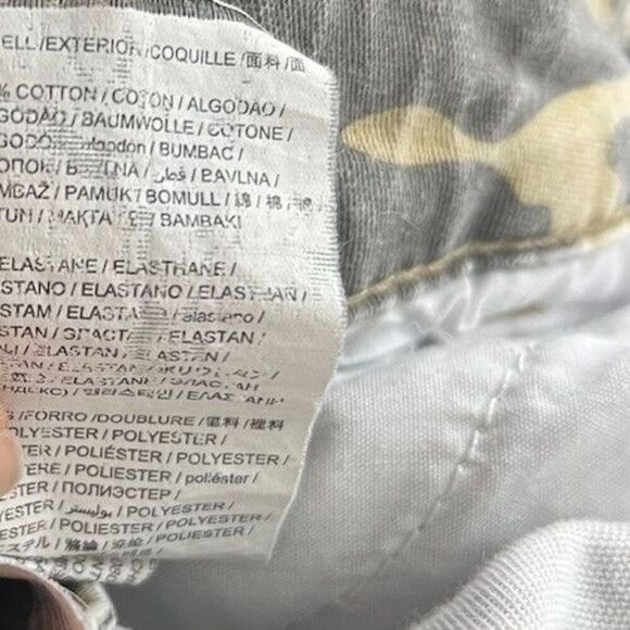 VTG Desigual Camo Cargo Pants 42 Boho Embellished Lace-Up Gorpcore Military Y2K - Picture 12 of 12